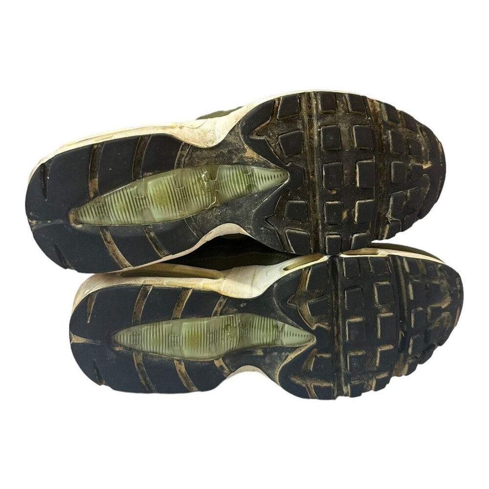 Nike Air Max 95 Olive Green Athletic Shoes - Picture 12 of 16